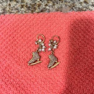 Vintage Betsey Johnson ice skate earrings